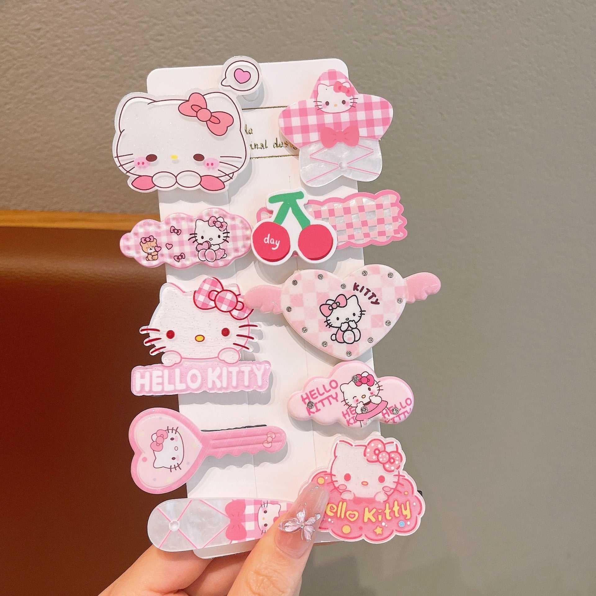 BARRETTE À CHEVEUX anti-glisse | SOCUTE rigollot différentes petites filles mignonnes jolies ecole rose anti-glisse