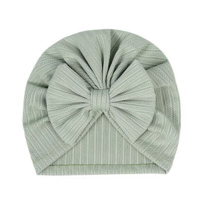Bandeau bébé fille bonnet Nœud ministeriel, Couleurs Douces vert