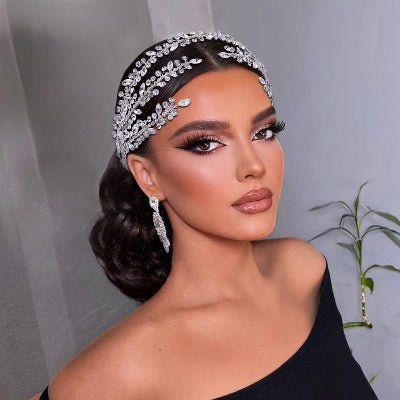 BANDEAU CHEVEUX MARIAGE | EVELINE - Cheveux ponpon