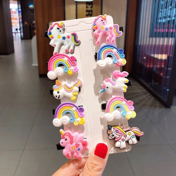 BARRETTES CHEVEUX LOLLIPOP princesse pour fillette, ecole fete