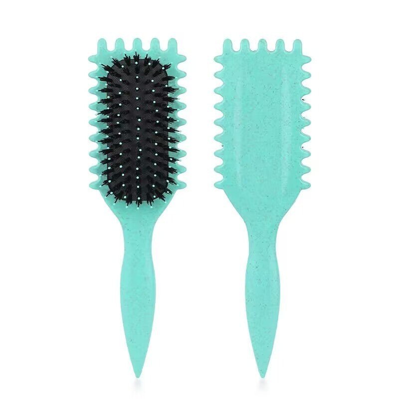 Brosse a Cheveux boucles vert demele