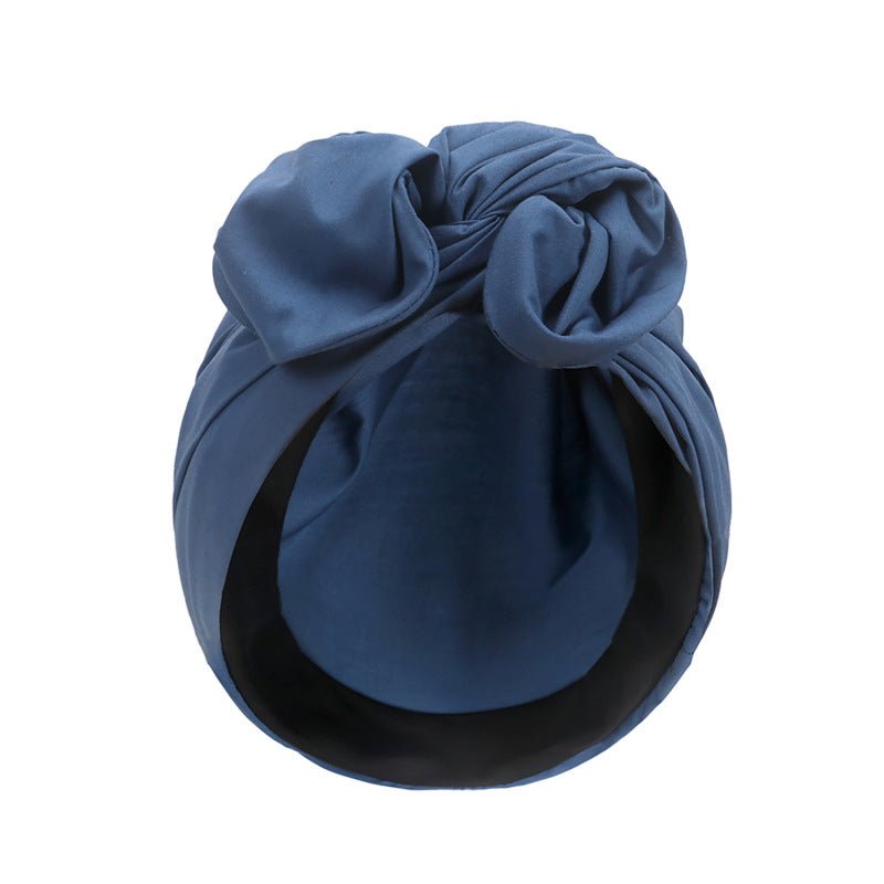 foulard cheveux cleopatre femme bleu chic joie coton