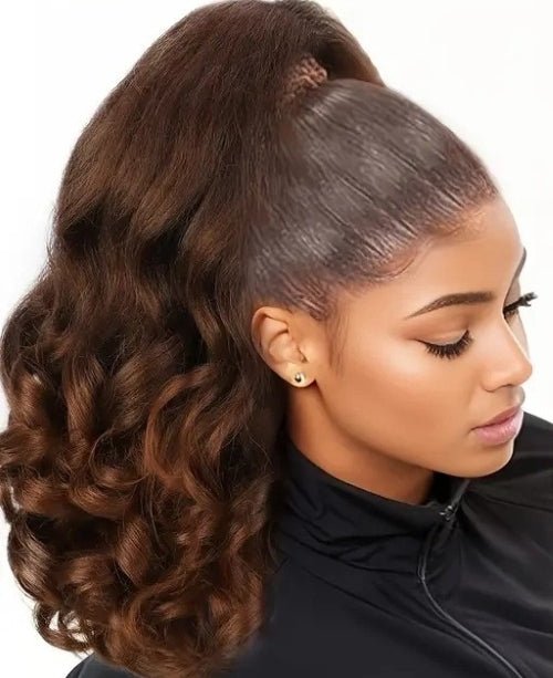 Postiche Queue de Cheval Avec Elastique et Pince | Cheveux Synthétique NaturelStyleCheveux ponpon