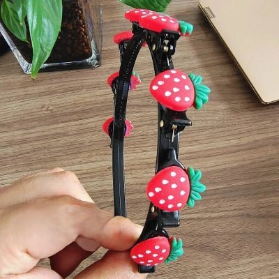 SERRE TETE FLEUR | NECTARINE - Cheveux ponpon