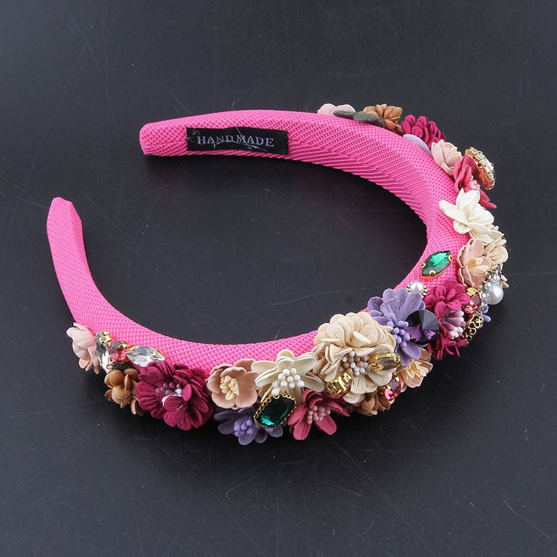 SERRE TETE POUR FEMME | PERLE DE FLEUR - Cheveux ponpon