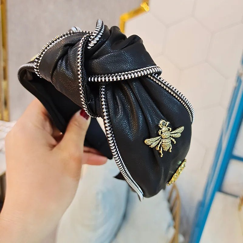 SERRE TETE | BEELOVEUR™ Couleur Compasion pour l'amour des abeilles noir