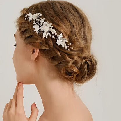 ACCESSOIRE CHEVEUX MARIAGE | VIOLEINE™ - Cheveux ponpon