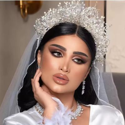 Accessoire pour Mariage Cheveux Luxe Maria femme fête anniversaire chic couronne diadème