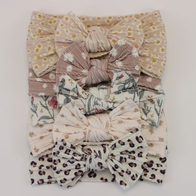 Bandeau bébé fille | cheveuxponpon™ couleurs florales 5pièces - Cheveux ponpon