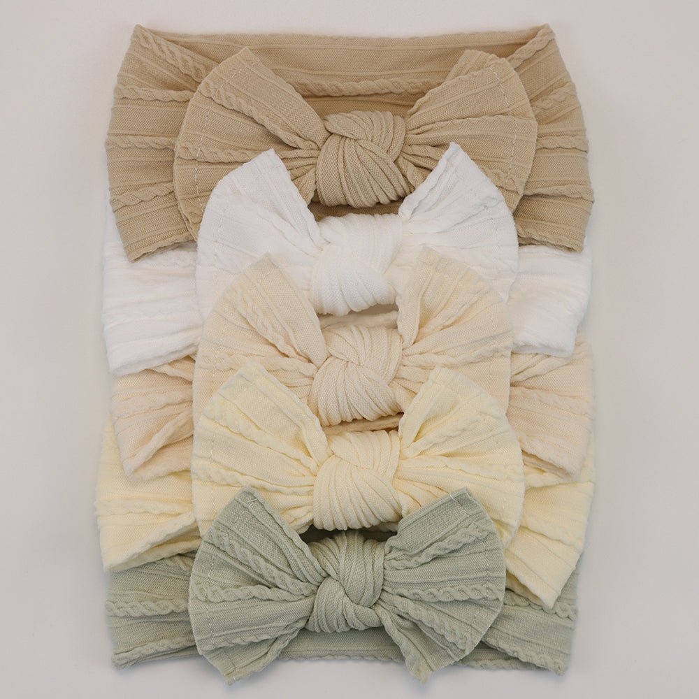 Bandeau bébé fille | cheveuxponpon™ ensemble de 5 pièces - Cheveux ponpon