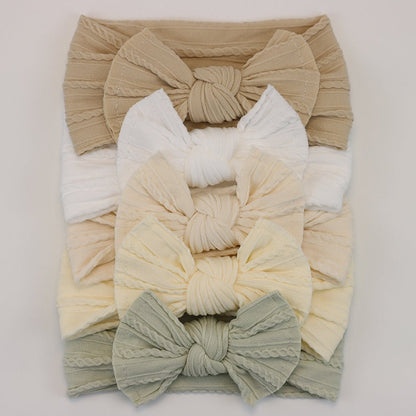 Bandeau bébé fille | cheveuxponpon™ ensemble de 5 pièces - Cheveux ponpon