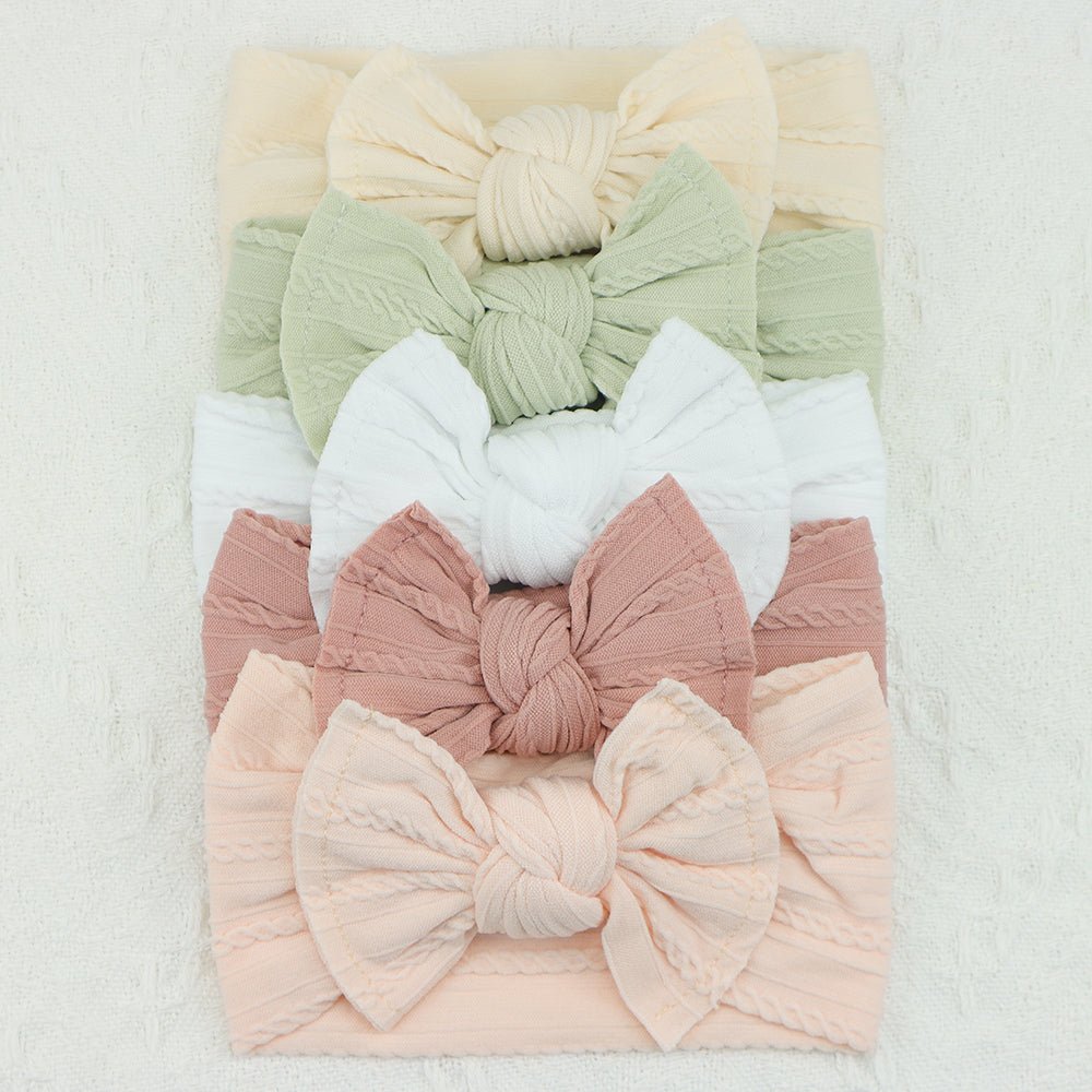 Bandeau bébé fille | cheveuxponpon™ ensemble de 5 pièces - Cheveux ponpon