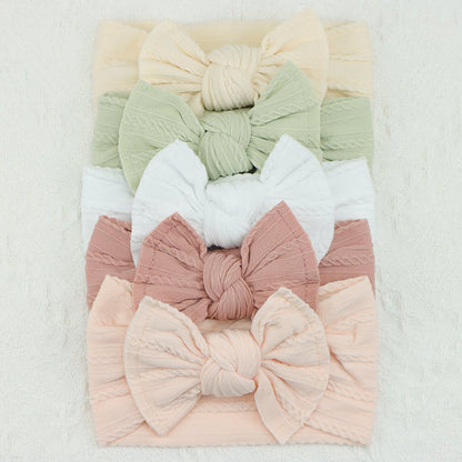 Bandeau bébé fille | cheveuxponpon™ ensemble de 5 pièces - Cheveux ponpon