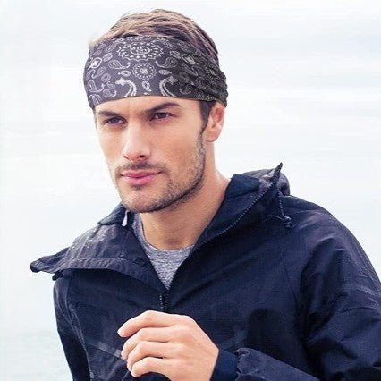 BANDEAU CHEVEUX | ELASTIQUE BANDANADA™ Couleur Compassion - Cheveux ponpon