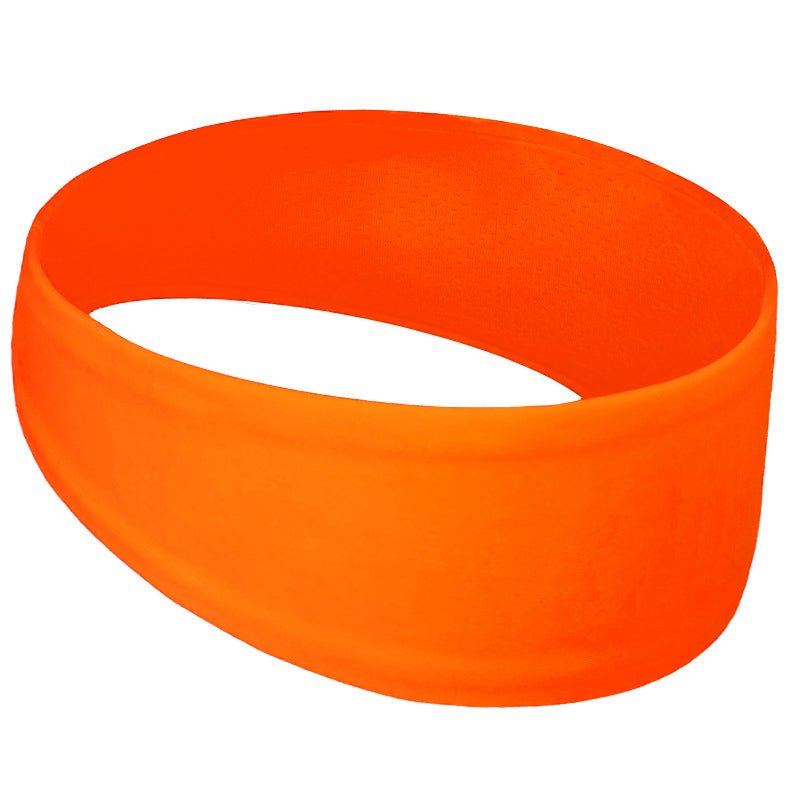 BANDEAU CHEVEUX HOMME DESIGN EN MAILLE RESPIRANT Orange sport sueur restant