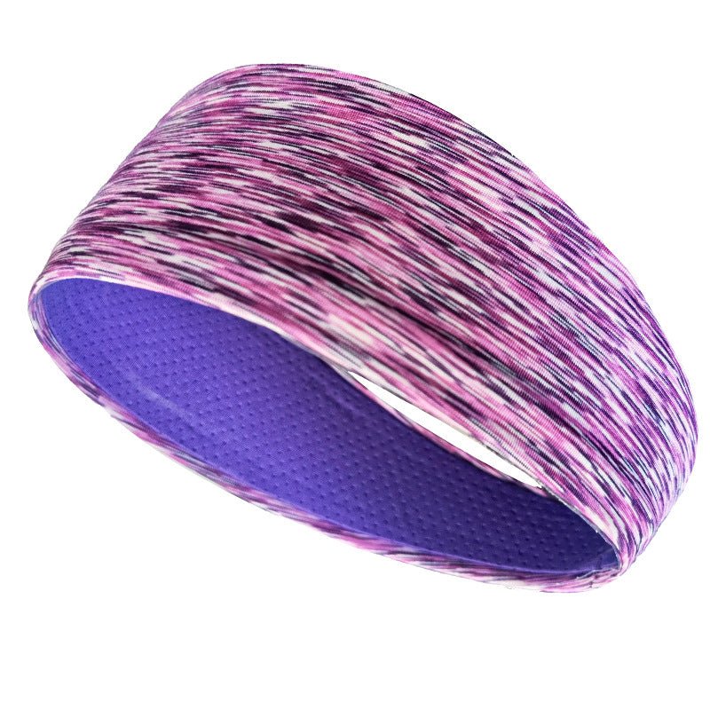 BANDEAU_CHEVEUX_HOMME_DESIGN_EN_MAILLE_RESPIRANT_sport_rendonne_Zebre_Violet