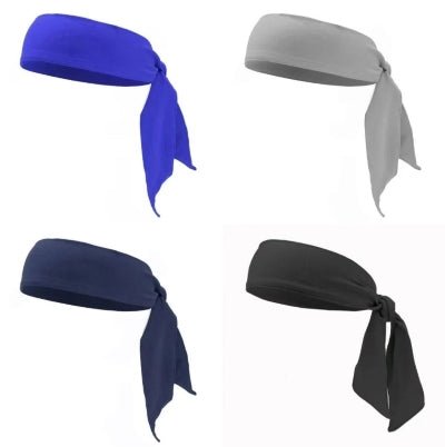 Bandeau cheveux homme respirant lot de 4couleurs grises
