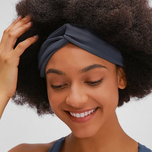 BANDEAU CHEVEUX | JOYS À NŒUD TURBAN à Teinte Forte - Cheveux ponpon