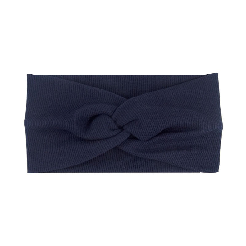 BANDEAU CHEVEUX | JOYS À NŒUD TURBAN à Teinte Forte - Cheveux ponpon