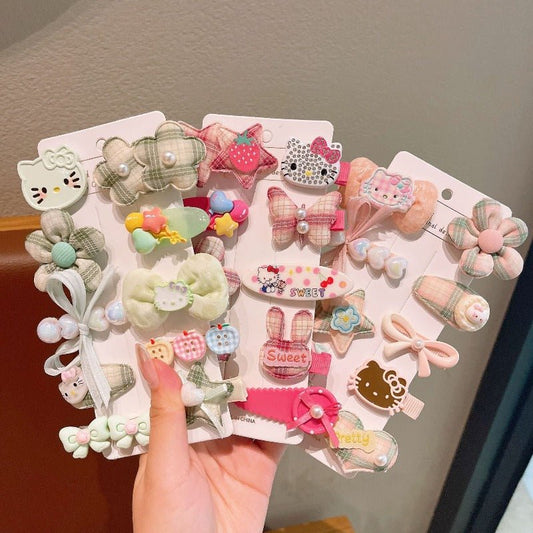 BARRETTE À CHEVEUX anti-glisse | SOCUTE rigollot différentes petites filles mignonnes jolies ecole rouge