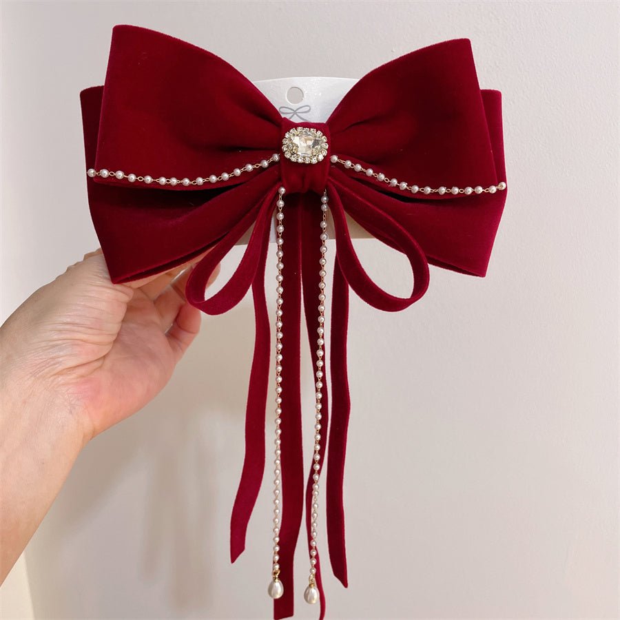 BARRETTE CHEVEUX noel FEMME CHIC | EMMALOVE rouge femme fille
