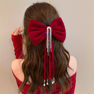 BARRETTE CHEVEUX FEMME CHIC | EMMALOVE rouge femme fille