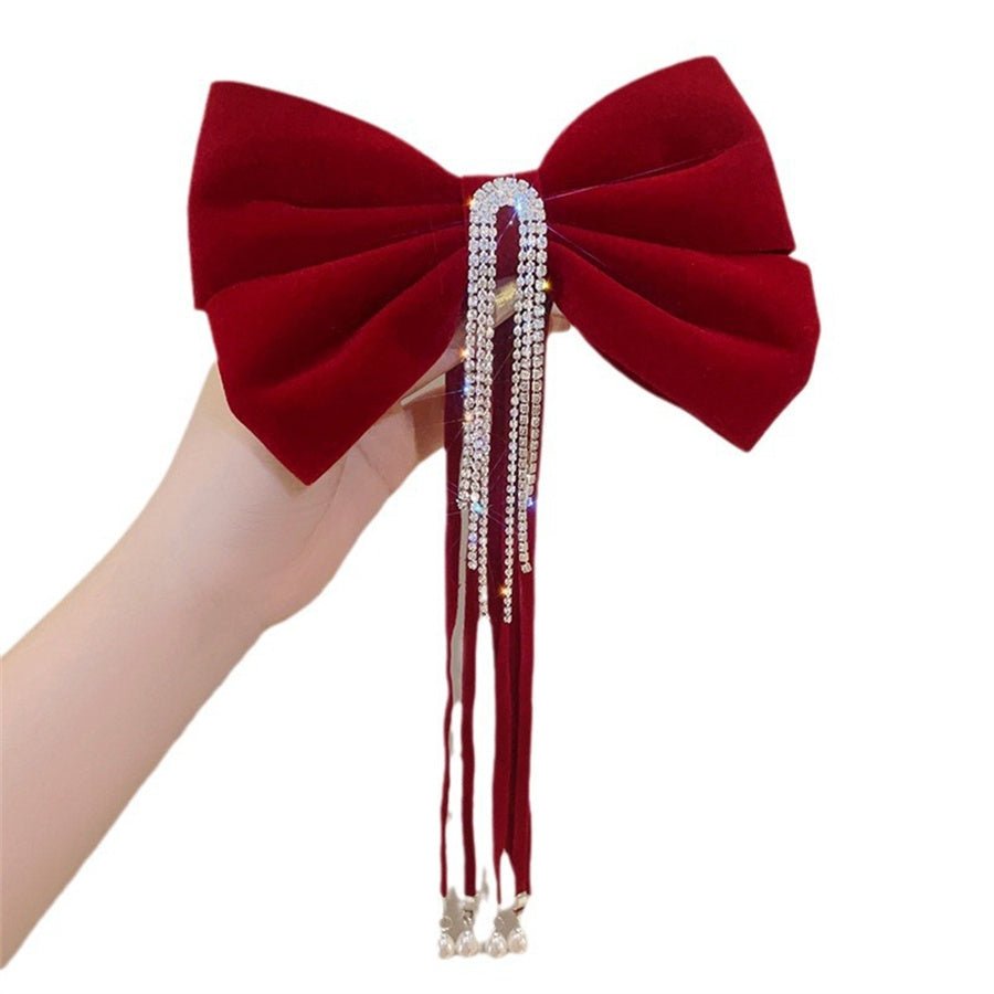 BARRETTE CHEVEUX noel FEMME CHIC | EMMALOVE rouge femme fille