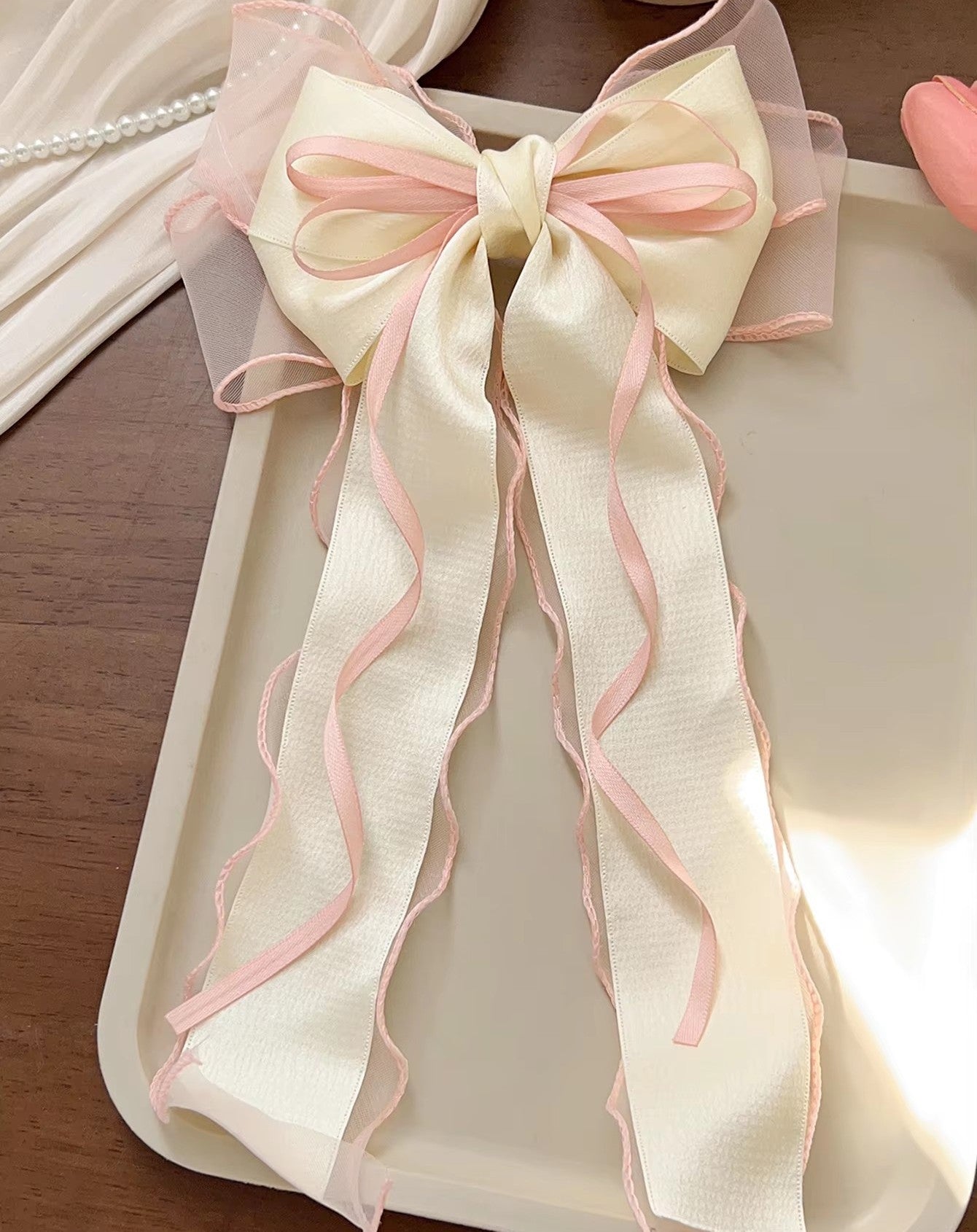 Barrette Cheveux Nœud Papillon-balletcore accessoire glamoure