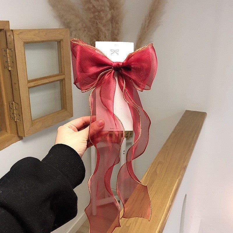 Barrette Cheveux Noeud Papillon | ÉléganceCheveux ponpon