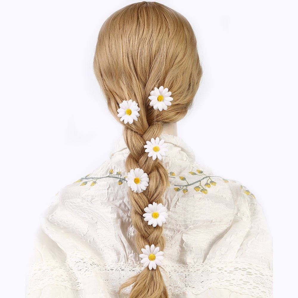 BARRETTES CHEVEUX FEMME | DaisyHairClips™ - Cheveux ponpon
