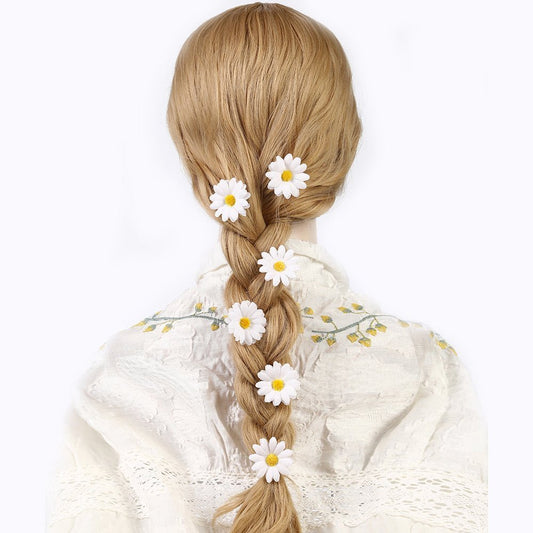 BARRETTES CHEVEUX FEMME | DaisyHairClips™ - Cheveux ponpon