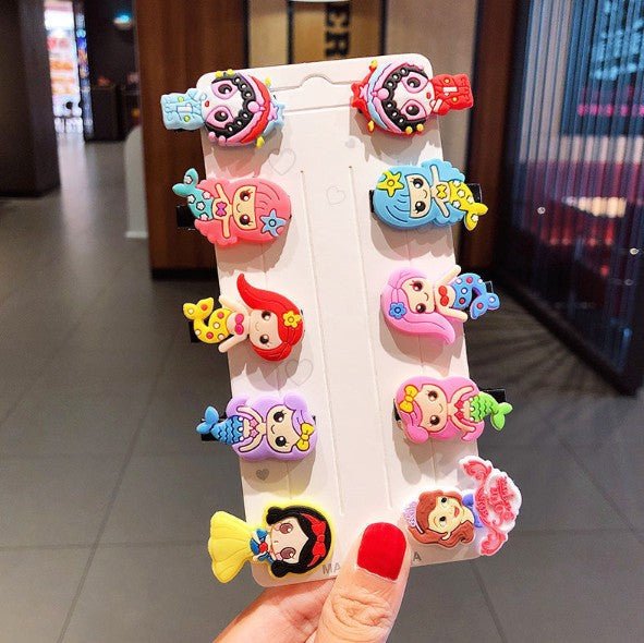 BARRETTES CHEVEUX LOLLIPOP princesse pour fillette, ecole fete