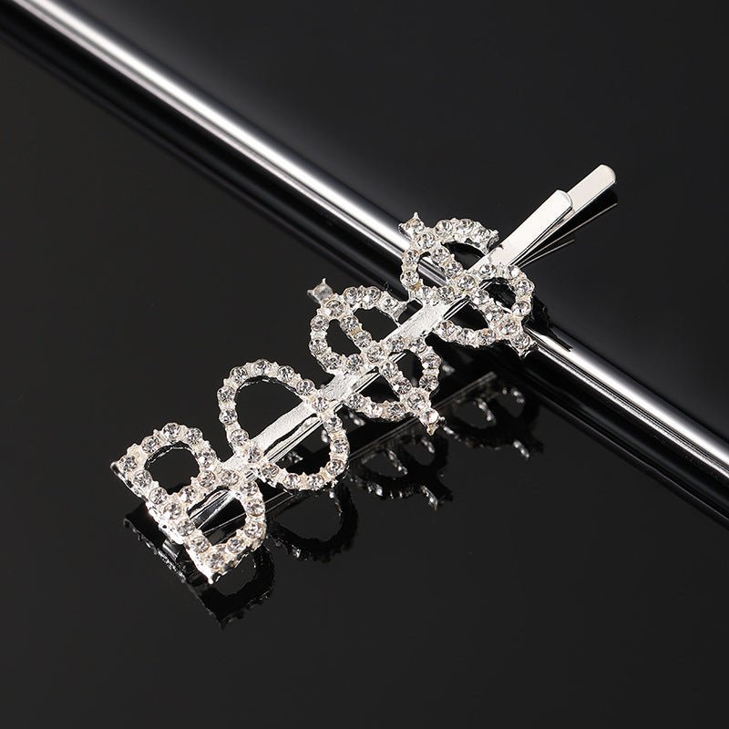 Bobbypins Diamant Parlant BOSS cheveux femme argent