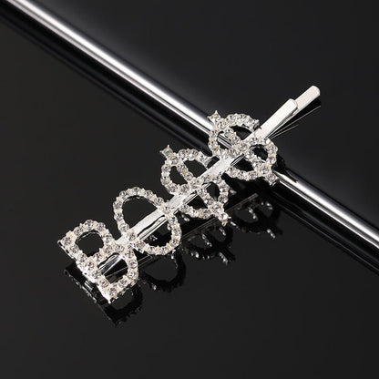 Bobbypins Diamant Parlant BOSS cheveux femme argent