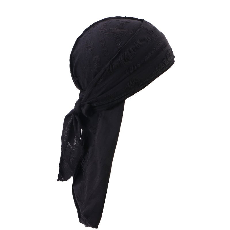 Durag | Pirate en coton - Cheveux ponpon