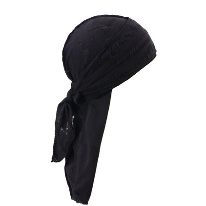 Durag | Pirate en coton - Cheveux ponpon