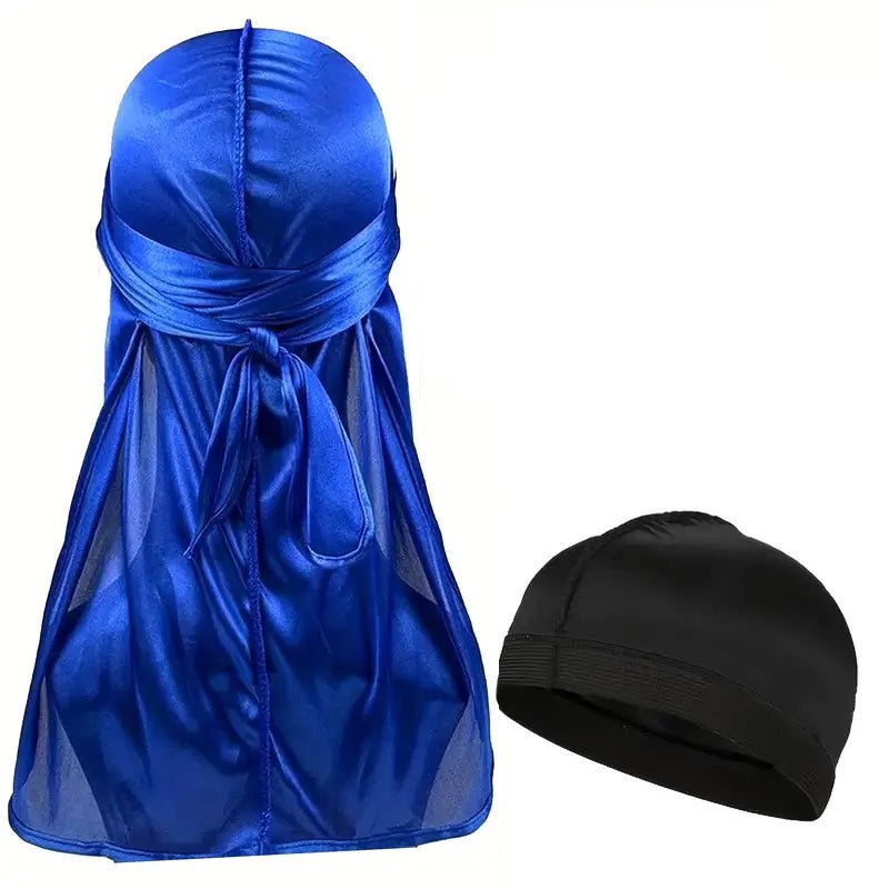 Durag Rag | Pour Homme en Satin de Soie Syntetique 4pcsCheveux ponpon