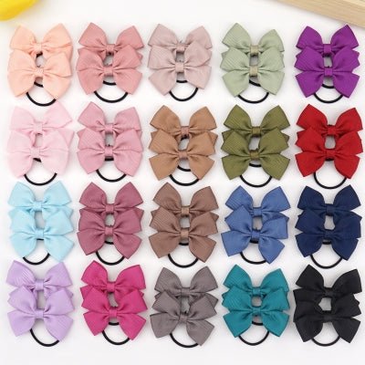 elaastique cheveux bebe couleur sorbre, lot de 40 pieces