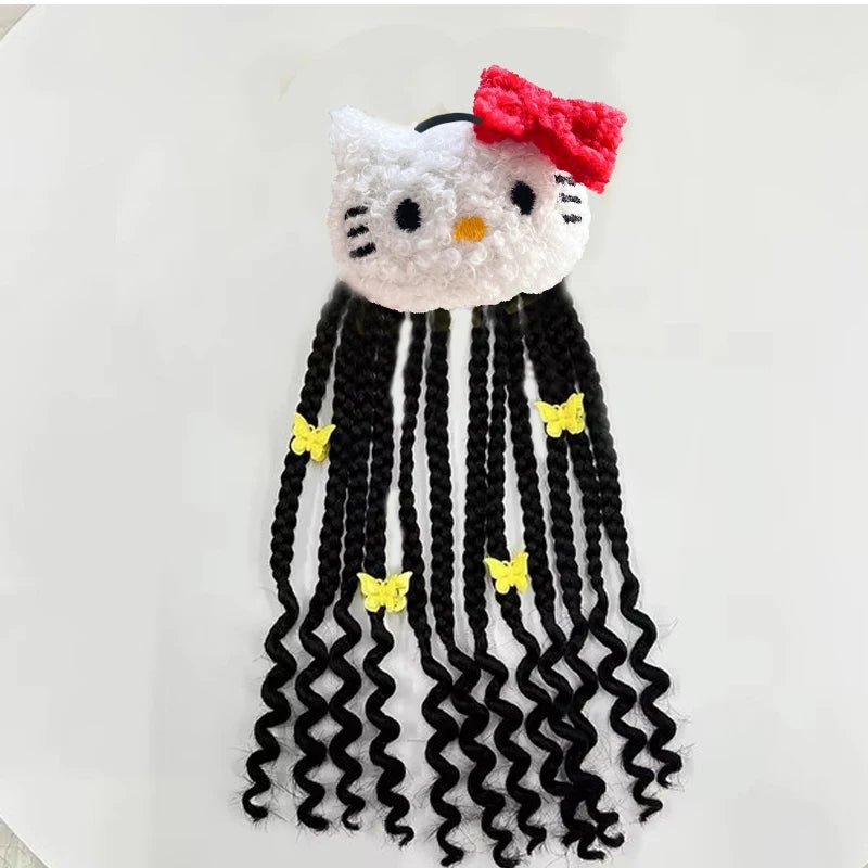 Elastique en Cheveux pour fillette en peluche chat