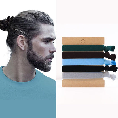ELASTIQUE POUR CHEVEUX HOMME colore sport masculin long meche queue de cheval