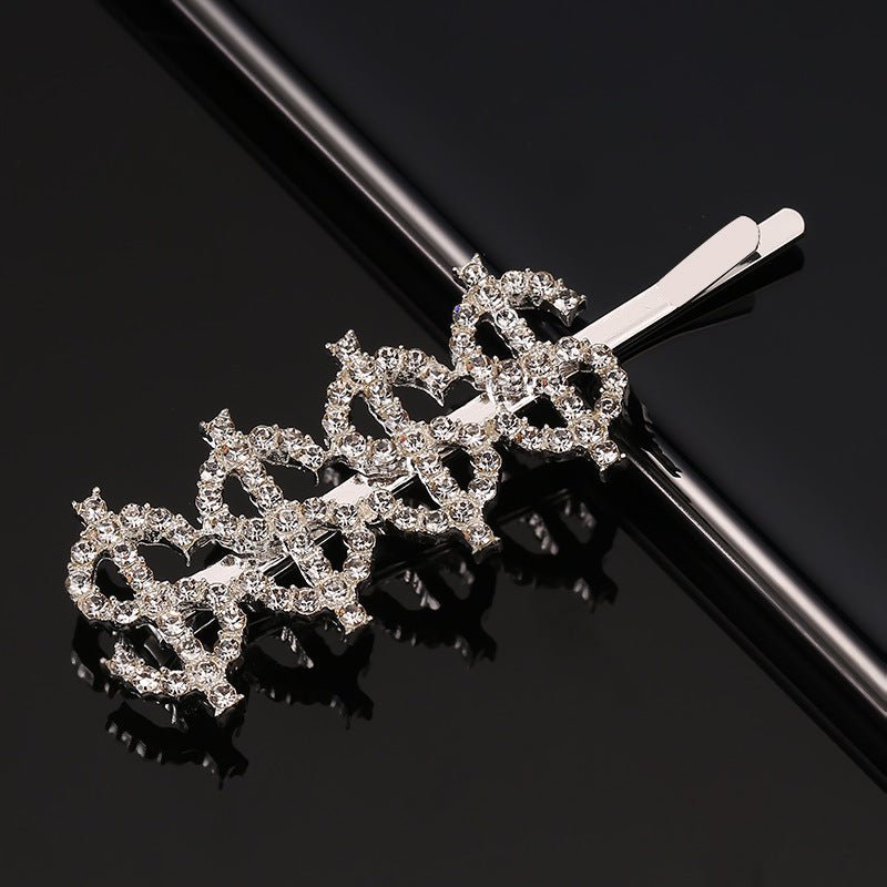 EPINGLE A CHEVEUX STRASS | Diamant Parlant DOLARD Cheveux ponpon bobbypins emmalove