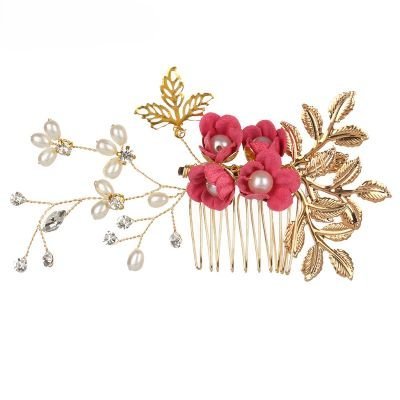 EPINGLES CHEVEUX FLEURS | LuxeRoyal™ - Rose Royal - Cheveux ponpon