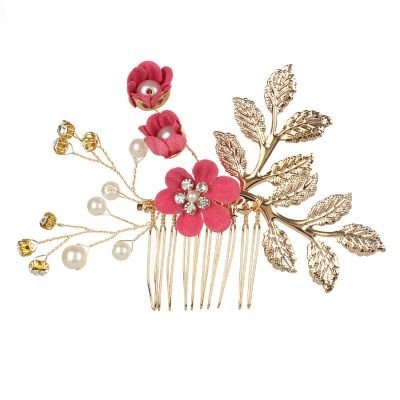 EPINGLES CHEVEUX FLEURS | LuxeRoyal™ - Rose Royal - Cheveux ponpon