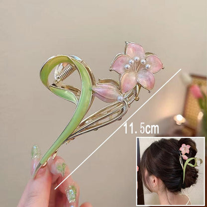PINCE À CHEVEUX | FLERRETTE™ Fleur Rose