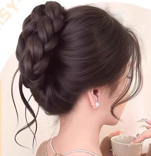 Pince Crabe Postiche Chignon | Tresse Pro avec traîneCheveux ponpon
