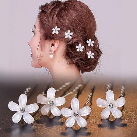 PinceCristal™ - Mini Fleur - Cheveux ponpon