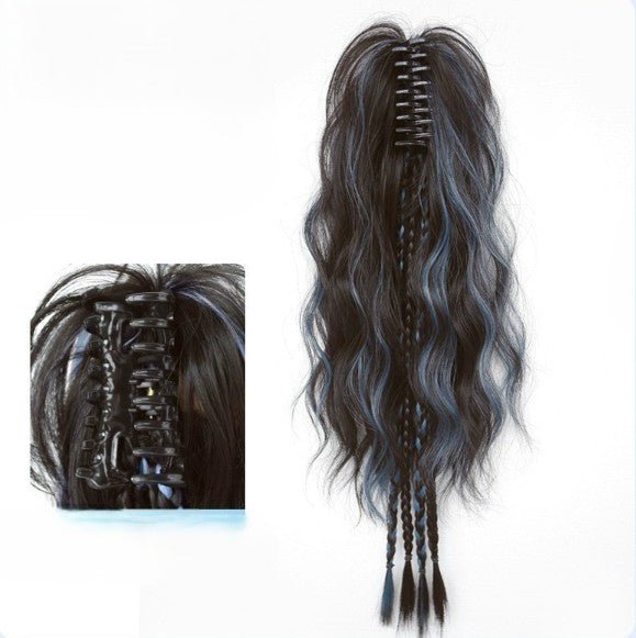 Postiche Chignon  à Pince Crabe| Volume, Express femme,bleu,noir, chic, ponytail, tresse