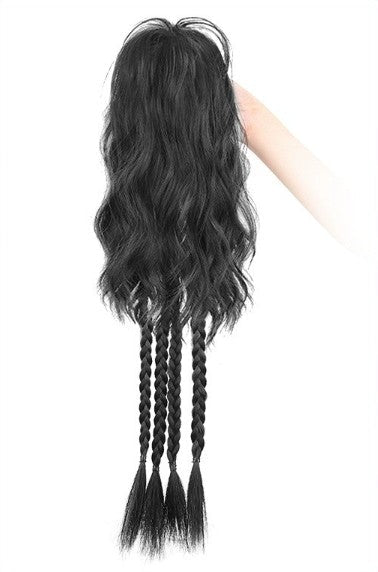 Postiche Chignon  à Pince Crabe| Volume, Express femme,noir, chic, ponytail, tresse