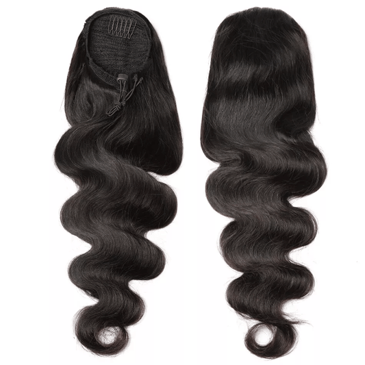 Postiche Queue de Cheval Avec Elastique et Pince | cheveux humain BrésilNatCheveux ponpon
