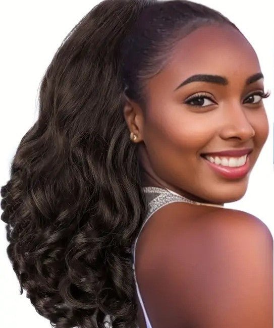 Postiche Queue de Cheval Avec Elastique et Pince | Cheveux Synthétique NaturelStyleCheveux ponpon